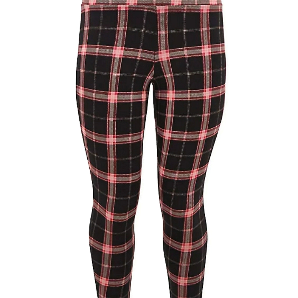 Torrid Plaid, Black & Red Premium Leggings